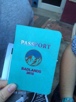 hotdamnhalsey:  Camp Badlands Passport