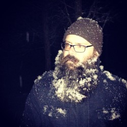 Machobeagle:  Snowy Beard In Burlington, Wi.  A Picture Of Myself That I Posted To