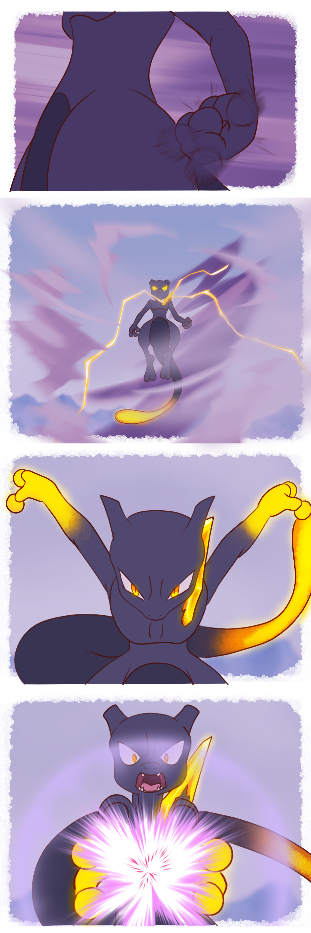 ✨Moxie2D on X: Remember when Mega Mewtwo Y was leaked and we all thought  it was Mewthree? I drew this back then  / X