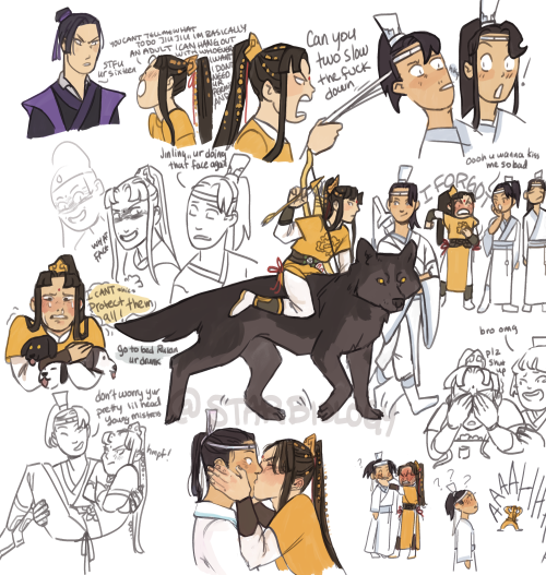 starbiology: whole pg of lingyi,,,i was very surprised to find theyre such a rare pair among fans :0