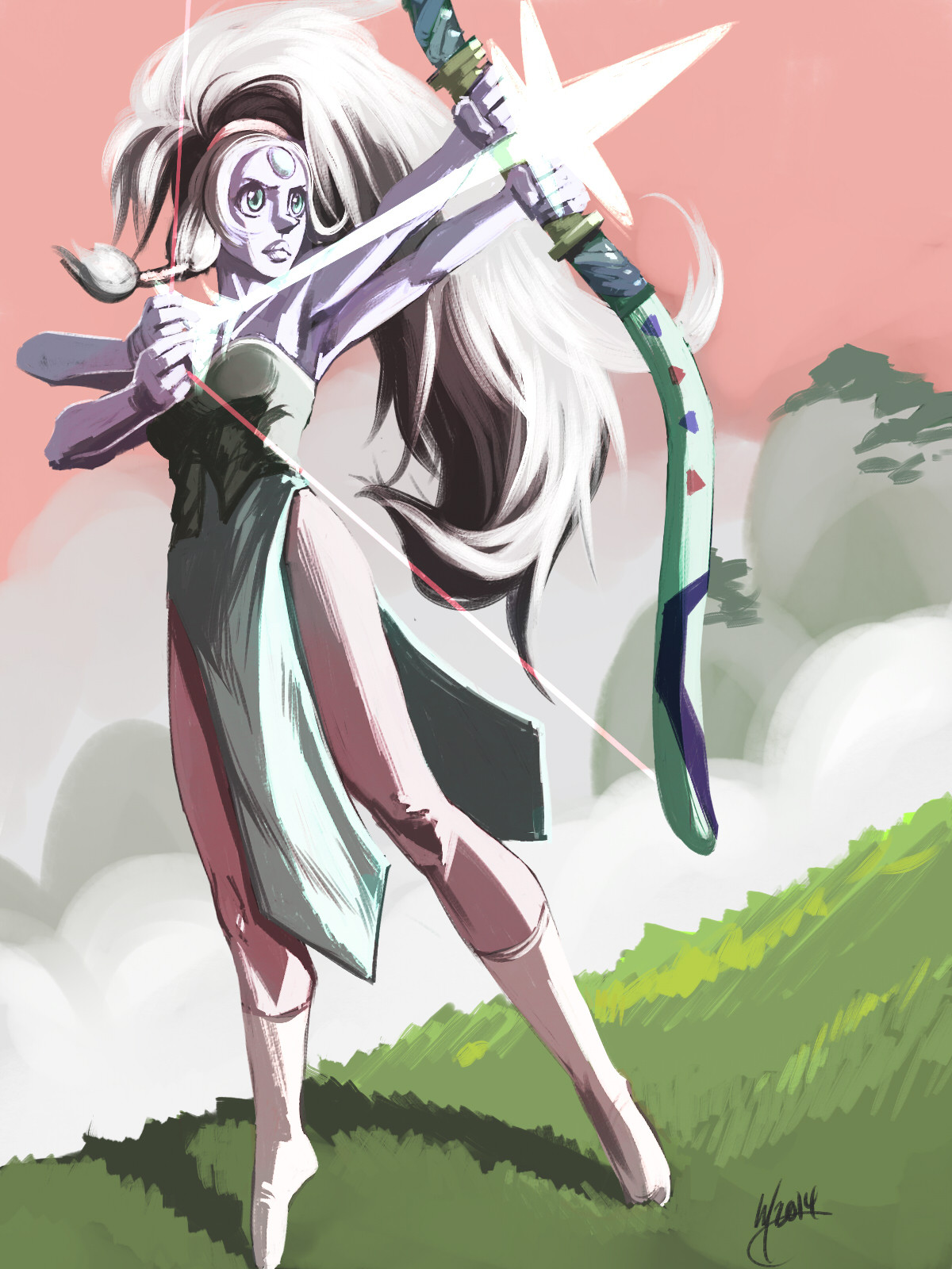 funismajin:  My first Stephen Universe fanart, I think. Have an Opal. 