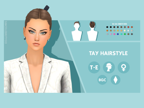 Isabella, Jayla, & Tay HairstylesMaxis Match HairstylesAvailable for Teens-Elders24 EA swatchesH
