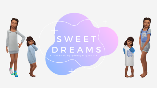 ☁️✨sweet dreams ✨☁️a lookbook by @forager-grobbleHere’s some cosy pyjama looks for your kiddos