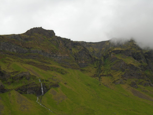 fialleril:misty hills on the southern coast of Iceland