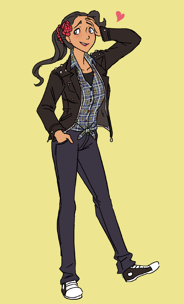 elastigale:  Early 20′s Gail made some wild changes to her look. Her ponytail is