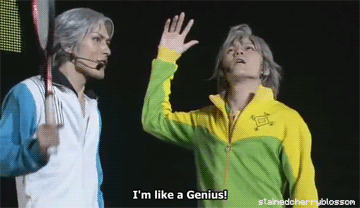 stainedcherryblossom:These two dorks making fun and impersonating Rikkai’s players! Atobe and Shirai