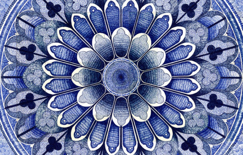 actegratuit:  There’s a certain affinity for textiles and all things blue at Yatzer these days, so these mesmerising pen drawings by French artist Jonathan Bréchignac seem right at home here, continuing the theme. Their creator is Jonathan Bréchignac,