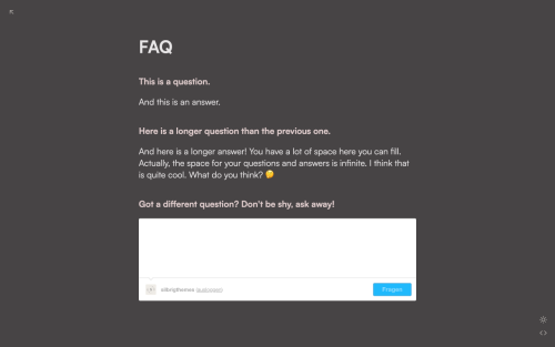 silbrigthemes: FragenPage 9 RevampA minimal and responsive FAQ page.See the page in action. | Get th