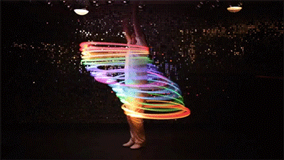 blazepress:  Luminous hula hooping.