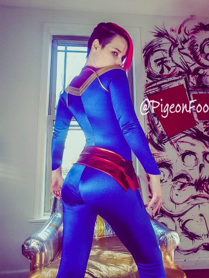 Self Shot Peek at a Cosplay in Progress!!Working on Captain Marvel, hoping to have