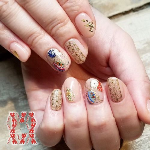 Japanese style nail arts！Produced by @nailsalonavarice_harajuku Call us for appointments!!(+81)3-643