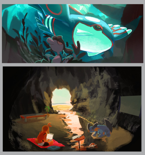 preoprix:Cleaning up my WIP folders, and made a separate sketch dump of semi-old Pokémon art I never