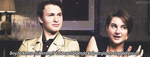 gifdunyasi:  Ansel Elgort ve Shailene Woodley ropörtajından 