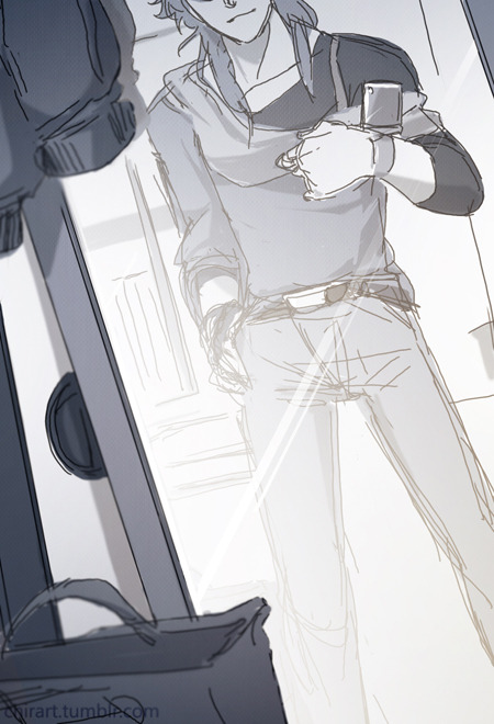 chirart:  DRAMAtical Murder, Aoba’s instagram Saw hooshangh’s many aoba-cellphone photosets going around and I was charmed… so I was inspired to contribute my own set. Photo captions provided by Muun. 