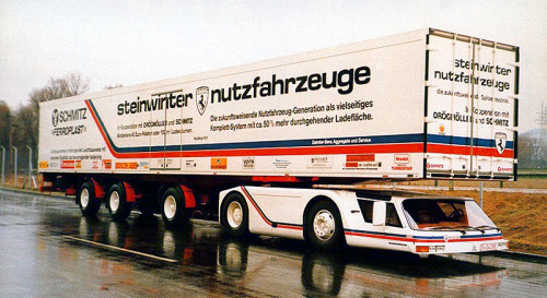 carsthatnevermadeitetc: Steinwinter Supercargo 20.40 Concept, 1983. A prototype for a truck whose ca
