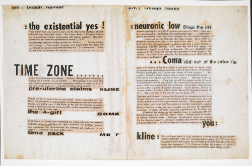 grupaok: J.G. Ballard, Four Text Collages (Project for a New Novel), c. 1968