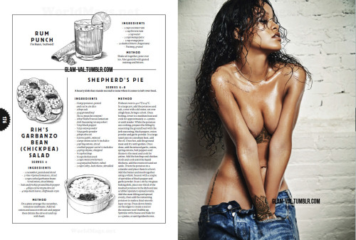 glam-val:  Spice Girl; Rihanna by Ellen von Unwerth for Esquire UK December 2014 