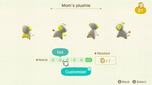 kisaheart:Friendly reminder that the Mom’s Plush is customizable!