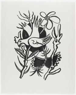 artist-leger:  Title given the bird in the flowers, study for the Circus via Fernand Léger