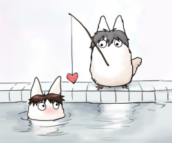 namorass1:  mini totoro x kawoshin 