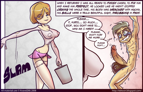 deviant-switch:  mrwimpleton:  castration-clinic:  I bought this story about 4 years ago for . It’s ok.  Nice work!  deviant-pain-slut   famous story by an artist that normally only specializes in ball-busting stories.