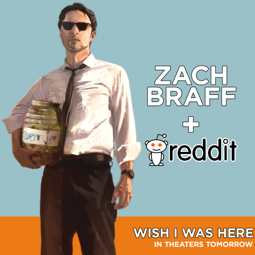 Get your ask-me-anything questions ready for Zach Braff in today’s Reddit AMA at 1PM ET/10AM PT.