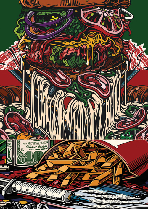 rudcef:  PRINT : Healthyfood  Size : 13.4X13.4(inch) / 340×340(mm) Paper : TINTORETTO (Made in Italy) 250g Method : ROLAND VersaUV LEC-330 Edit of 100 (Numbered with signature)  Via RCF