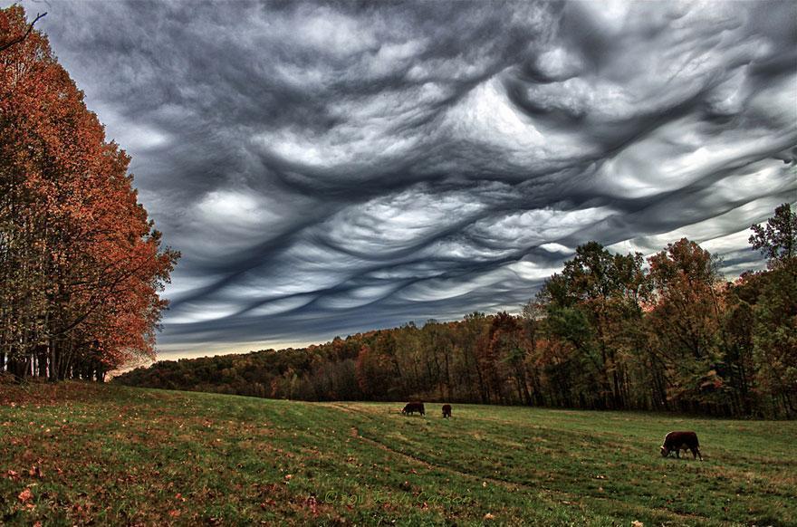 unicorn-meat-is-too-mainstream:   strange clouds  Various cloud formations might