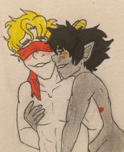 macksasinsprout:  Have some shitty davekat art (Not genderbend)