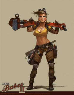 valanthos:  Babes II - Wasteland Maelee by