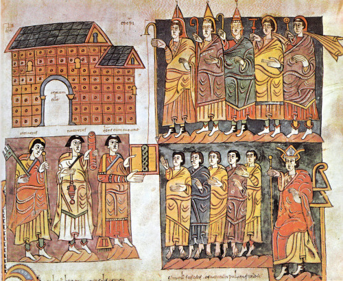 Illustrations from the The Codex Vigilanus or Codex Albeldensis, a compilation of various historical