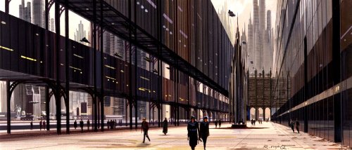 darth-lumines:                     Ralph McQuarrie Concept Art - Coruscant