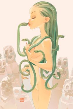 victoriousvocabulary: OPHIDIAN [adjective] 1. of or pertaining to snakes. [noun] 2. a snake. Etymology: from Greek ophidion, from ophis, “snake”.  [Otto Schmidt] 