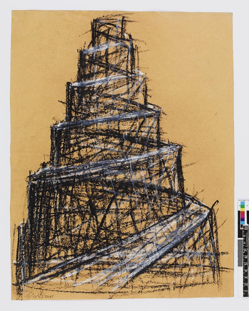 babelziggurat:Untitled [Tower of Babel]. Walid Siti. Middle East& North Africa Modern Art ~ 2001