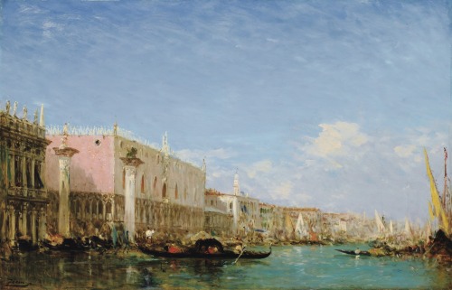 Félix Ziem - Le quai des esclaves, Venise