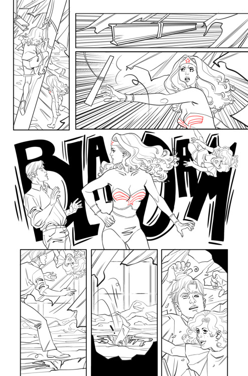 Hello, here’s an example of my #linework on #WonderWoman84 #lineart #inking #DcComics