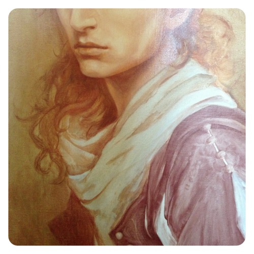 leonardian: Work in Progress: A Portrait of LeonardoOil on Linen Panel A couple of months ago, I was