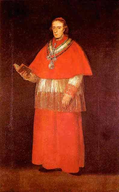 artist-goya - Cardinal Luis Maria de Borbon y Vallabriga, 1800,...