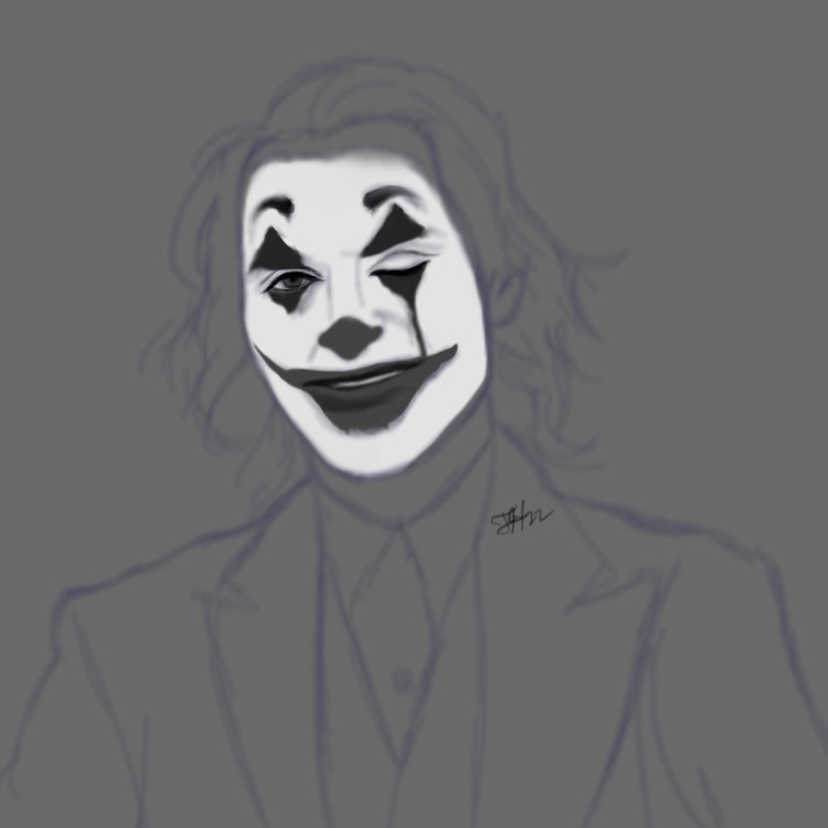 My Joker Art — Cooling down after a long evening of burning the...