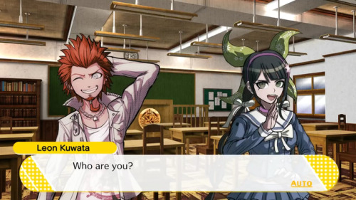 fakedrv3screenshots:Leon: Who are you?Tenko: I’m your worst nightmare!Leon: You’re me when I’m late 