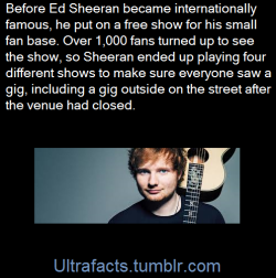 ultrafacts:In April 2011, Ed Sheeran announced