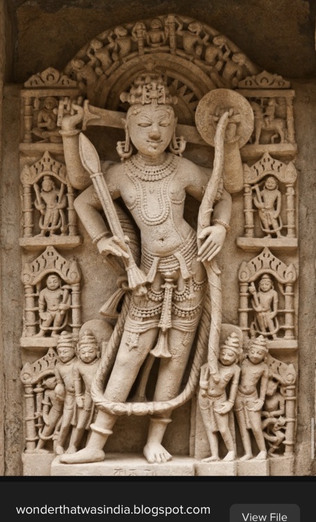 buzz-london:Vishnu with his 8 avatars around him Western India, possibly from Patan