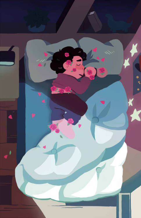 elkstyle:I really like this concept from the pilot/artbook that rose would appear to steven in his dreams and it would make roses bloom on his body, i wish we could see that in the show