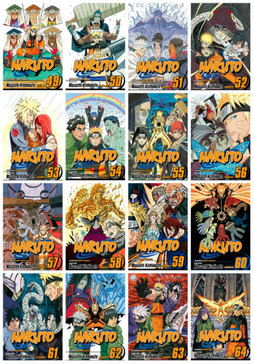 mangasandstuff:  N a r u t o   Volumes 1 - 70 Cover Manga 