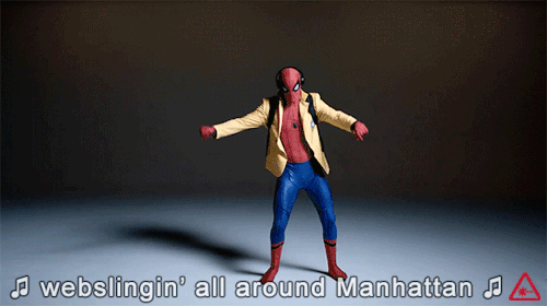 🎶 Webslingin’ all around Manhattan
Tony Stark What’s hapnin’? 🎶
Spider-Man and Bruno Mars collide in our newest music video mash-up. Watch “That Spidey Life” right now on Nerdist.com!