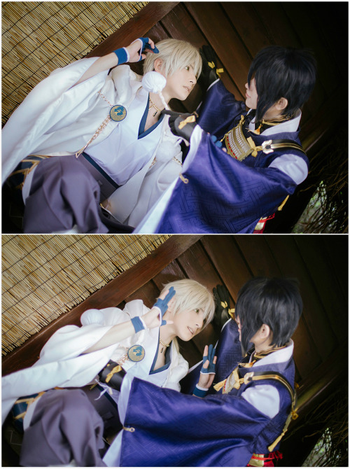 刀剣乱舞touken ranbu COS | 鹤丸国永Tsurumaru Kuninaga  @黄靖翔Huang Jingxiang  |  三日月宗近mikazuki munechika @乐乐SO