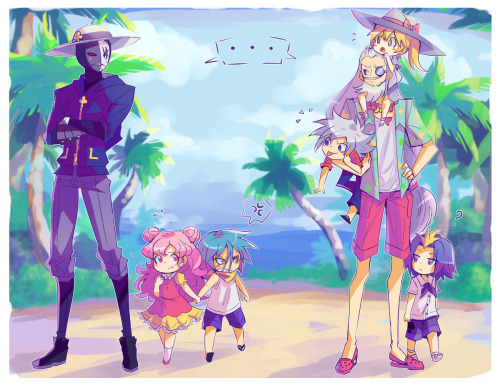 Papa Clover + Rival family vacationI accidentally turned the last one into a summer picture when I r