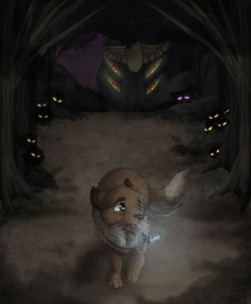 Definitely didn’t forget to post this, I tried to draw a spooky scene.