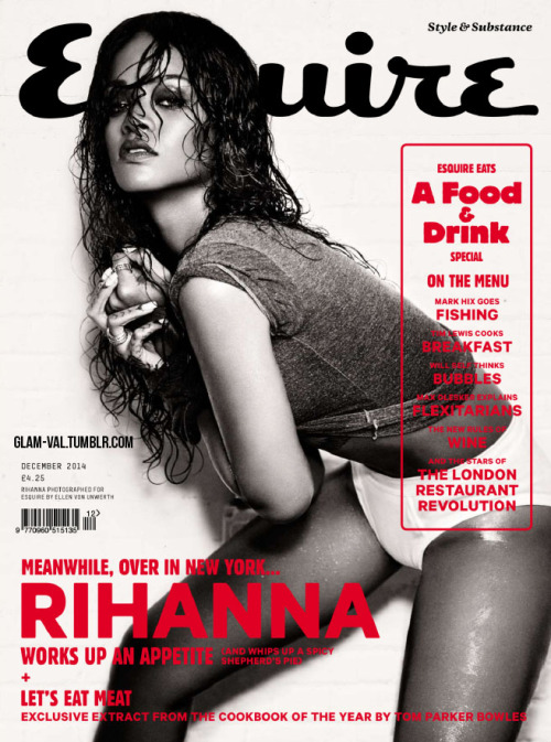 glam-val:  Spice Girl; Rihanna by Ellen von Unwerth for Esquire UK December 2014 