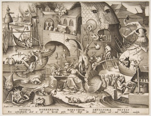 beautiful-belgium:Pieter van der Heyden after Pieter Bruegel the Elder - The Seven Deadly Sins (1558